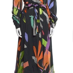 STINE GOYA Multicolor Abstract Long Sleeve Dress